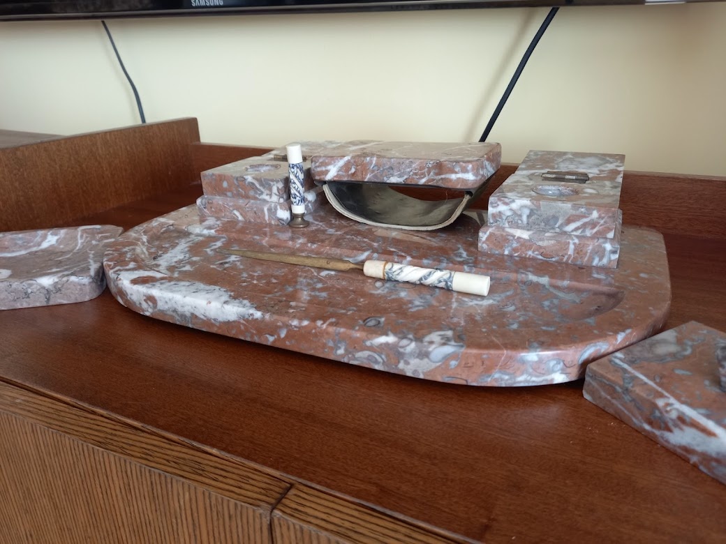 pisacia súprava - mramor - 3