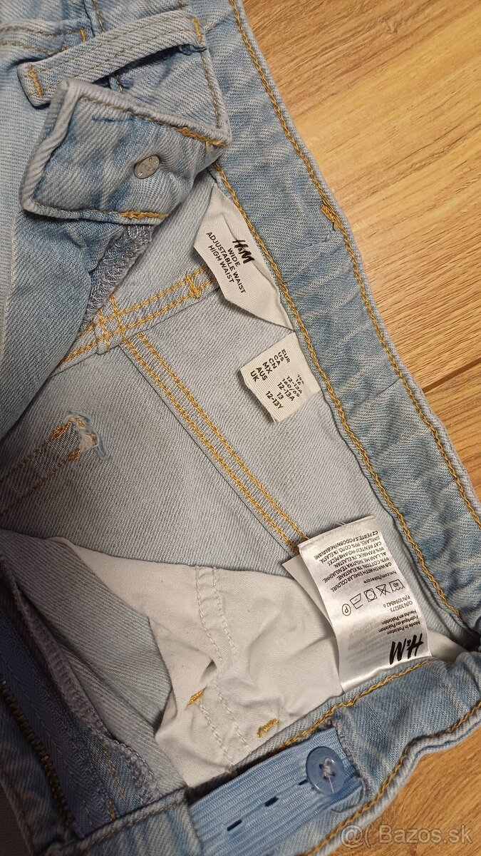 Široké rifle H&M č.158 - nové - 3