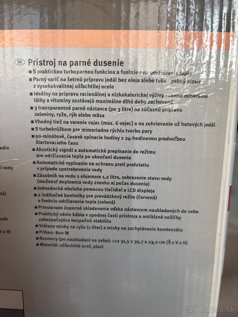 Prístroj na parné dusenie - 3