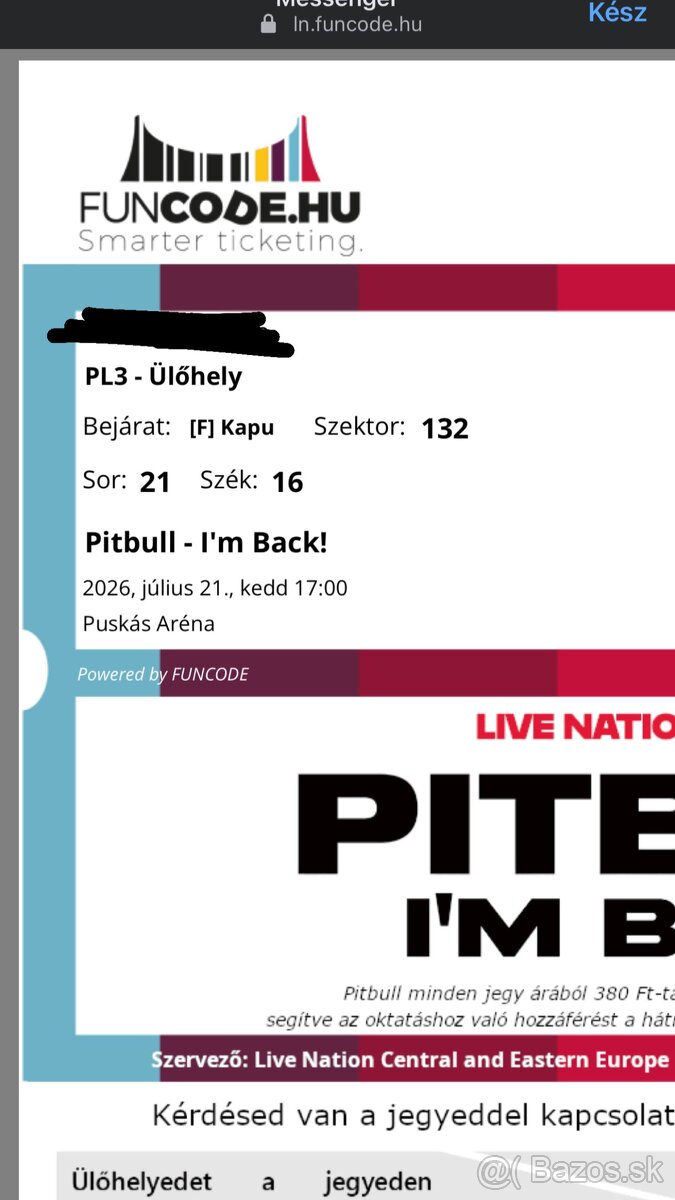Pitbull Budapešť 21.07.2026 - 3
