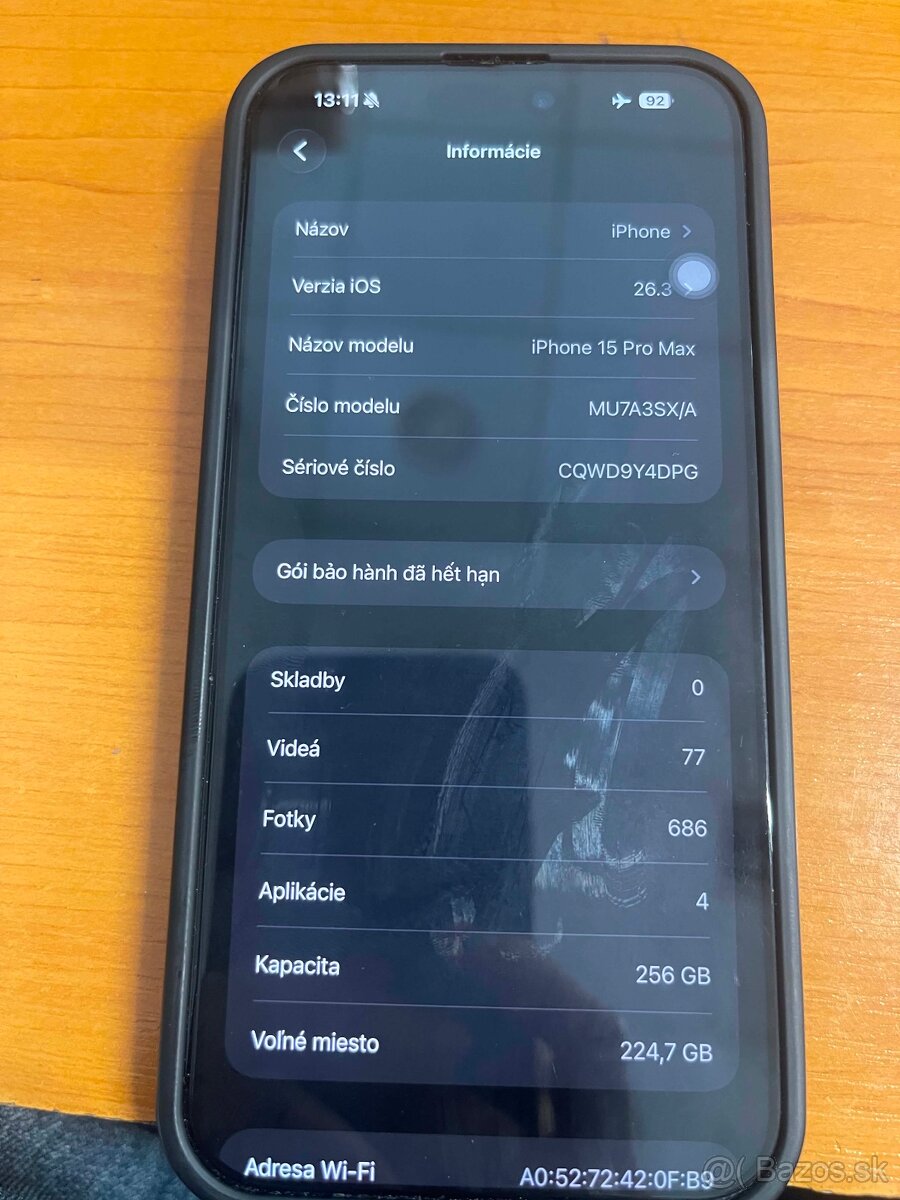 📱 NA PREDAJ IPHONE 15 PRO MAX 256GB - 3