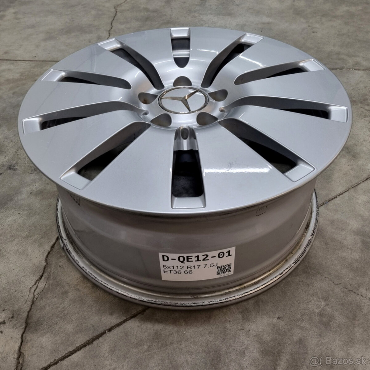 Hliníkové Mercedes disky 5x112 R17 7,5J ET36 - 3