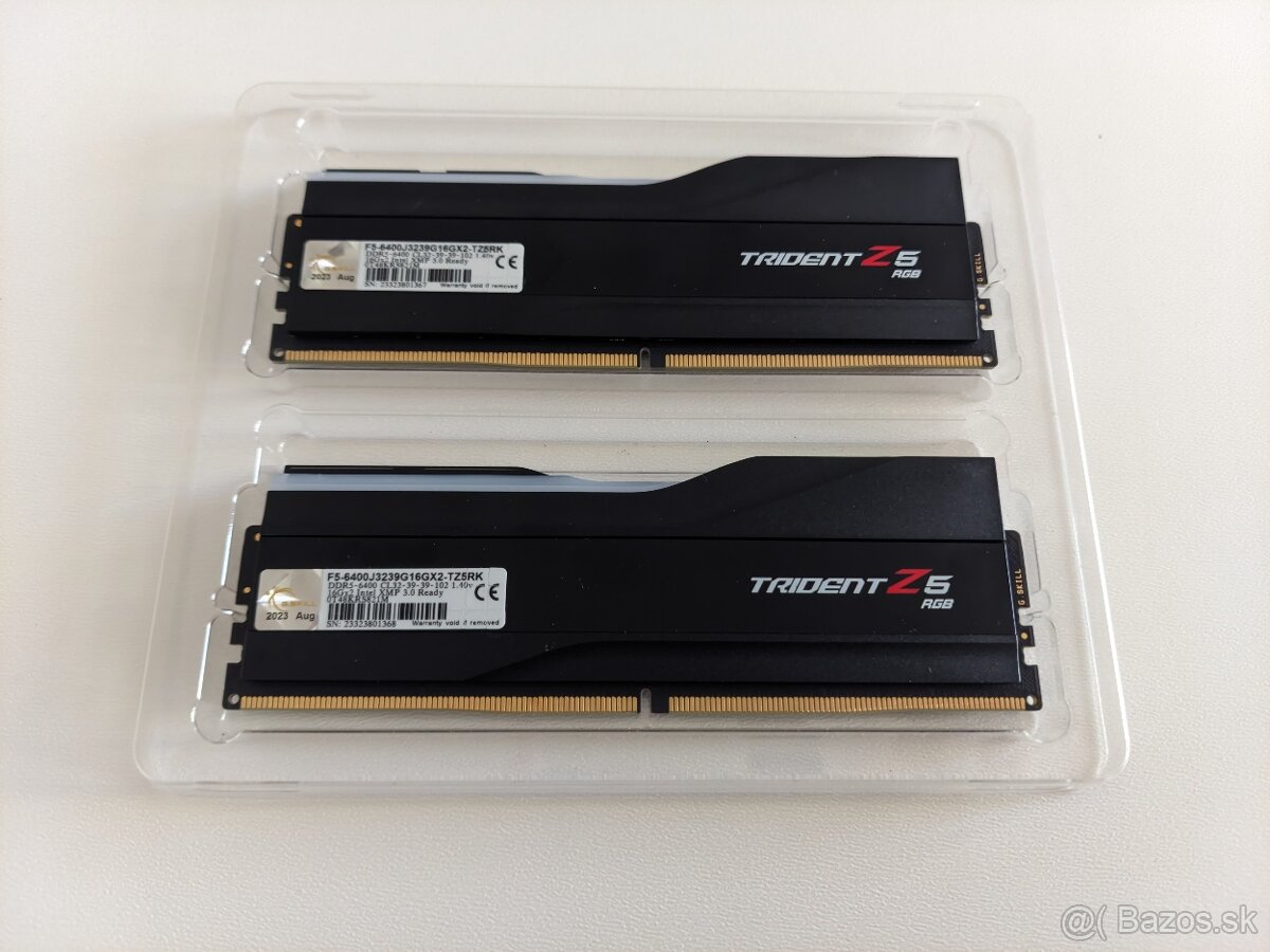 G.SKILL Trident Z5 RGB DDR5 32GB KIT (2x16) 6400 CL32 - 3