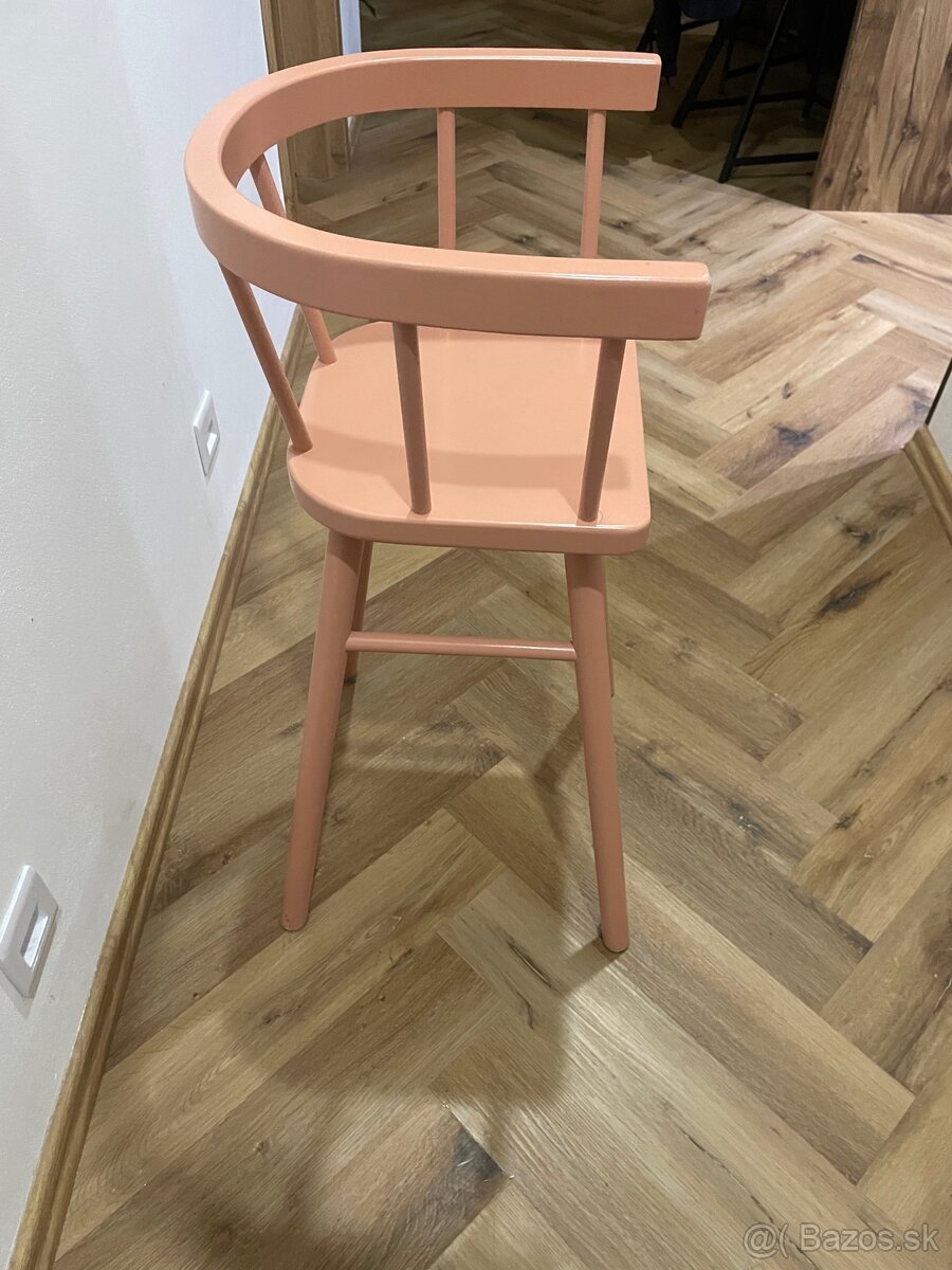 Detská jedálenská stolička drevená - 3