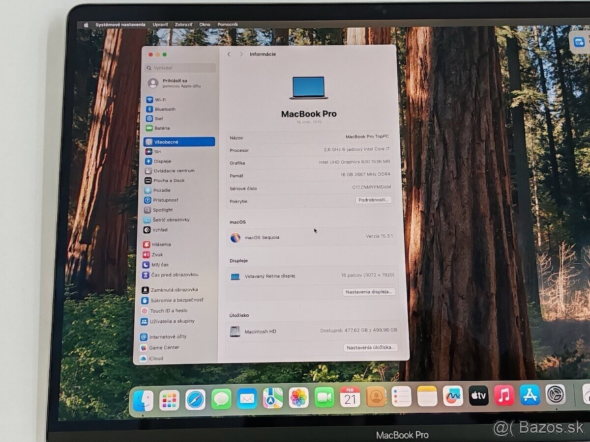 MacBook Pro 16" i7-2.6GHz/16GB/512GB Gray - 3