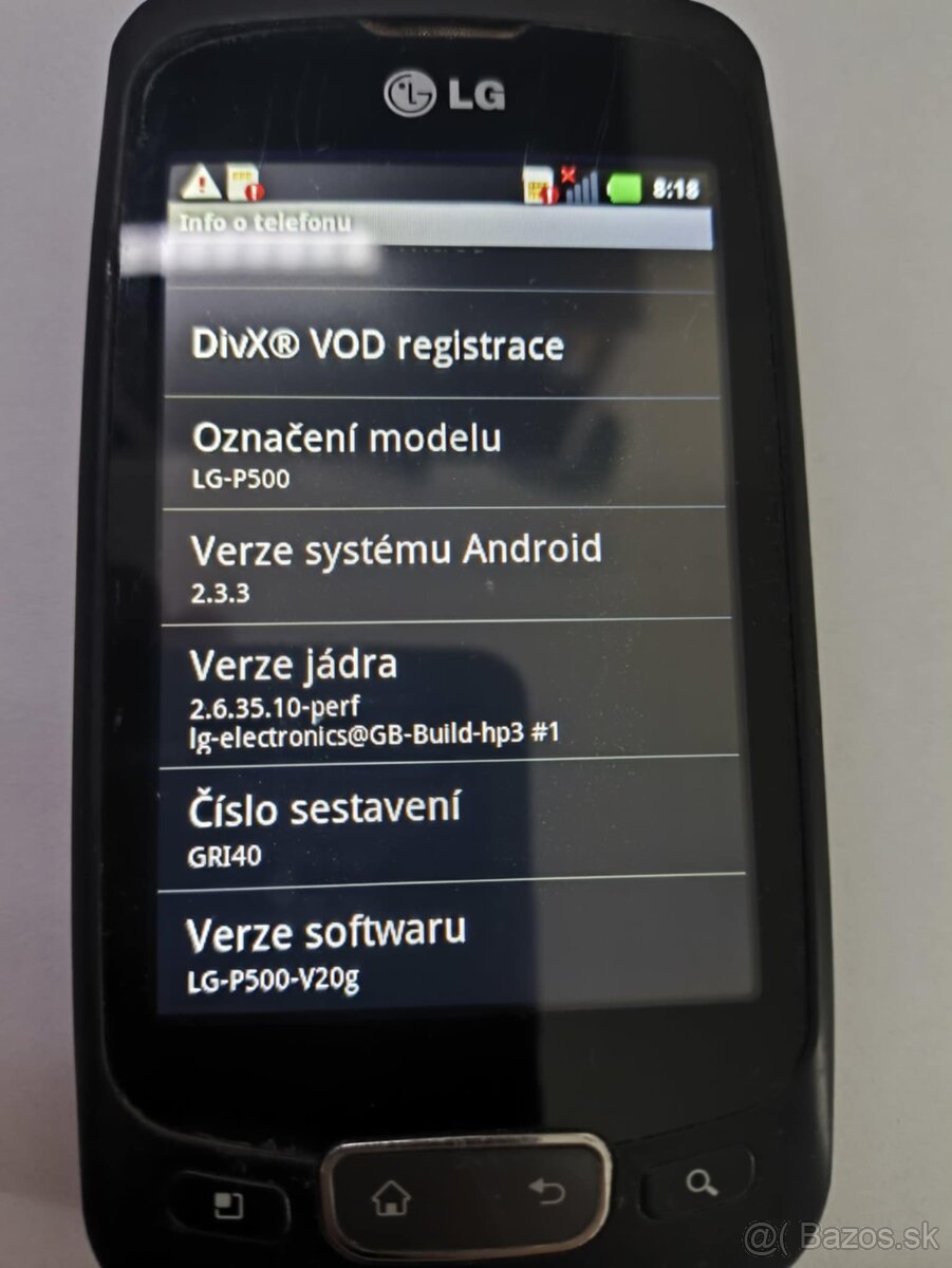 LG P500 - 3