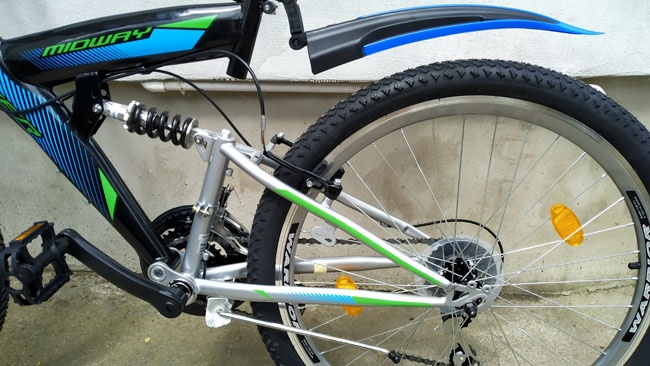 Celoodprúžený horský bicykel 18 rám - 3