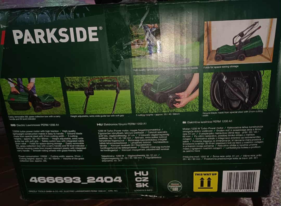 Predám elektrickú kosačku Parkside - 3