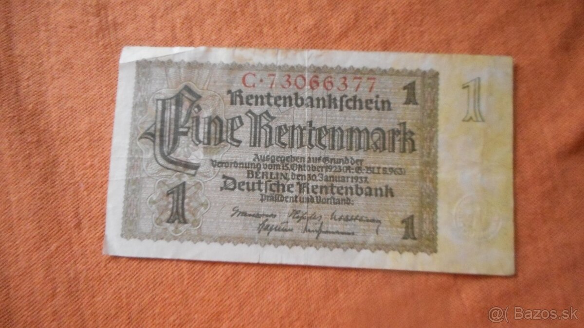 Bankovky - Nemecko B - 3