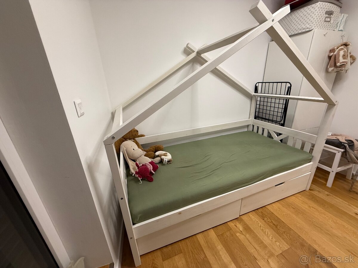 Predám detsku posteľ 208x95cm - 3