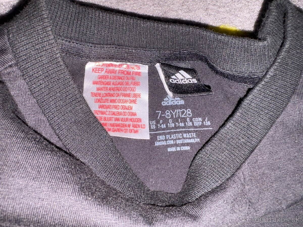 Mikina Adidas a tričko v.128 top stav - 3