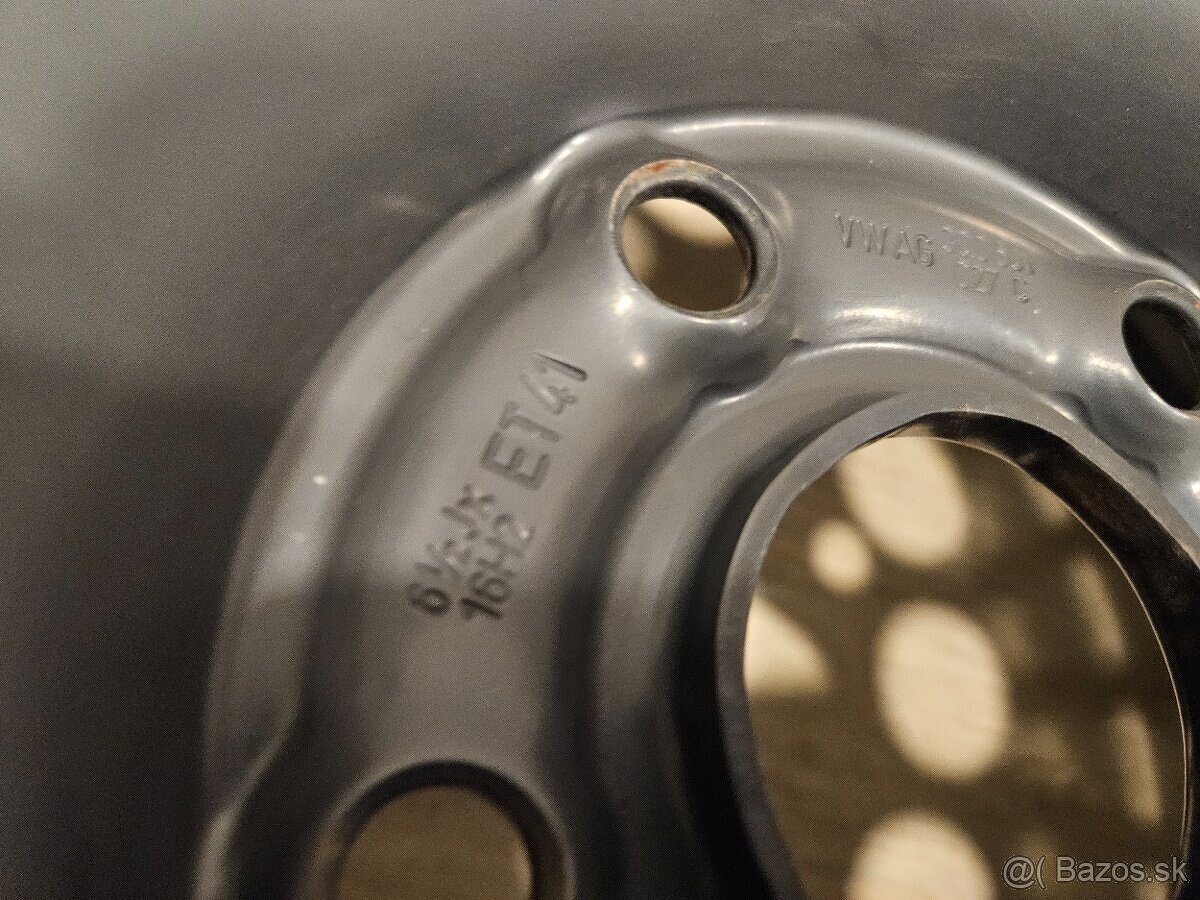 Originálne plechové disky VW - 5x112 r16 - 3