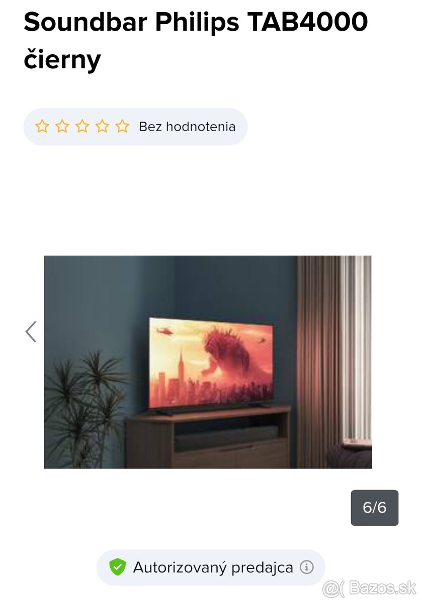 Soundbar, Reproduktor, domáce kino Philips TAB4000 - 3