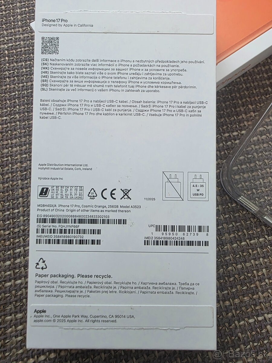 Iphone 17 PRO Cosmic Orange 256GB - 3