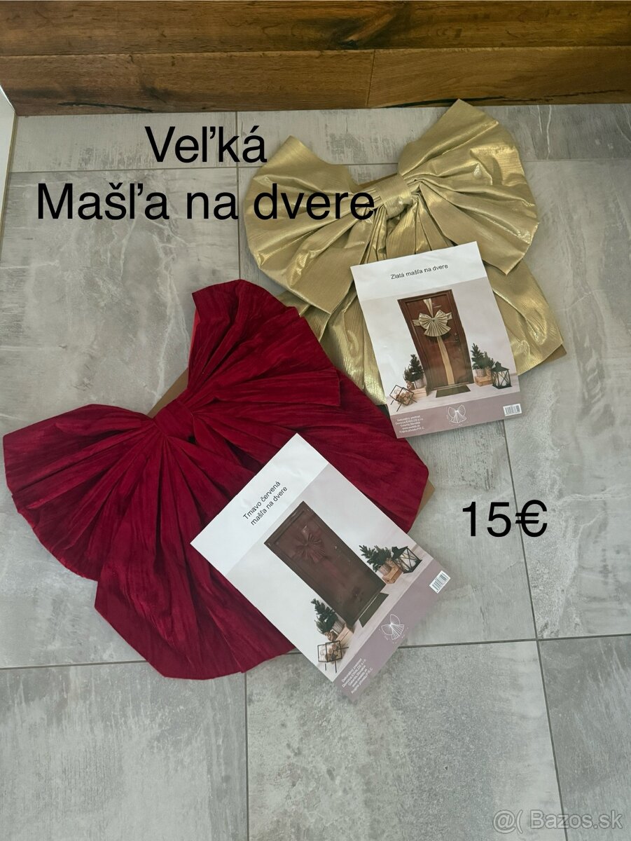 Vianočná veľká mašľa na dvere - 3