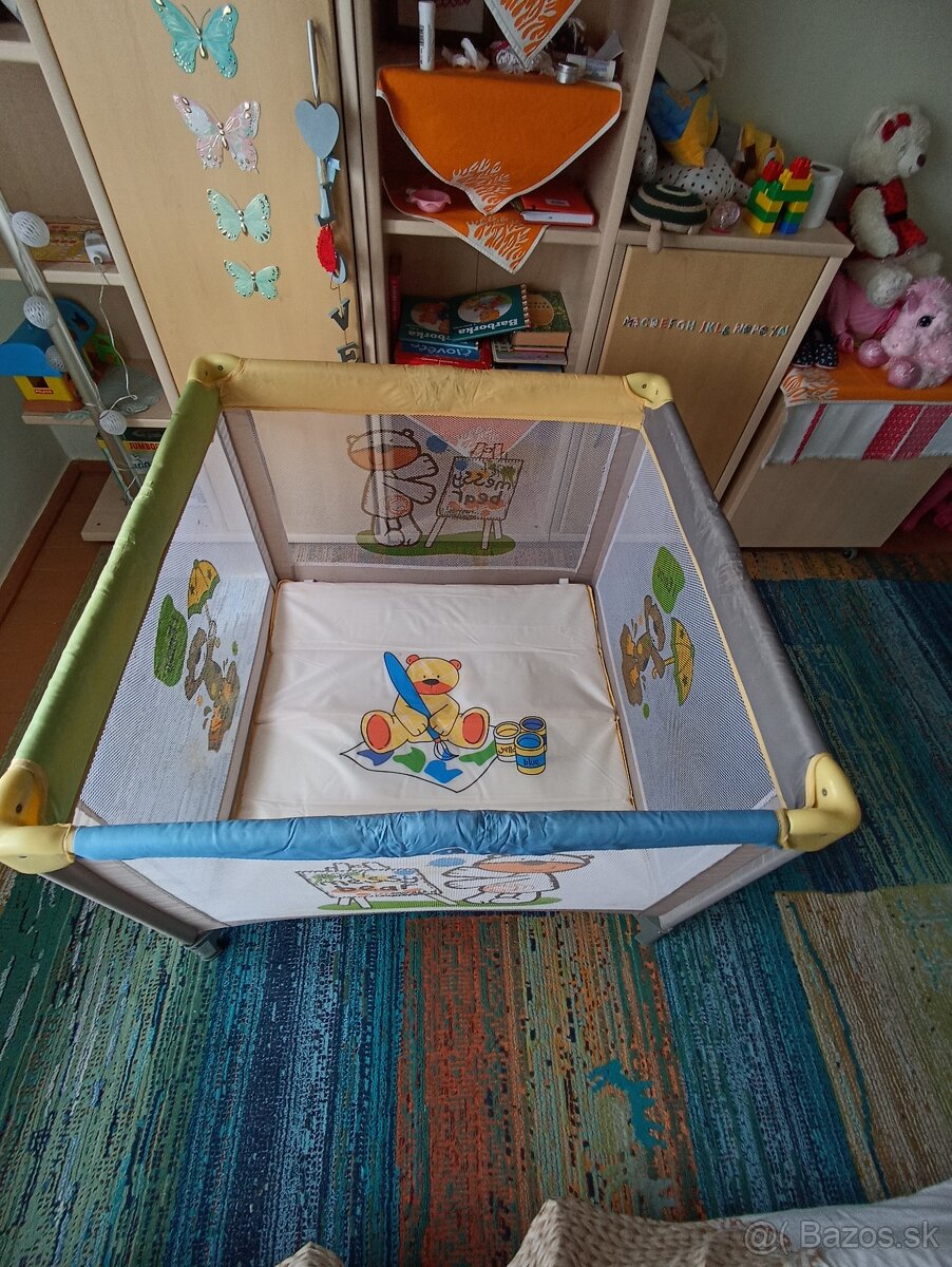 Detská ohrádka / postielka Amalfy, skladacia prenosná - 3