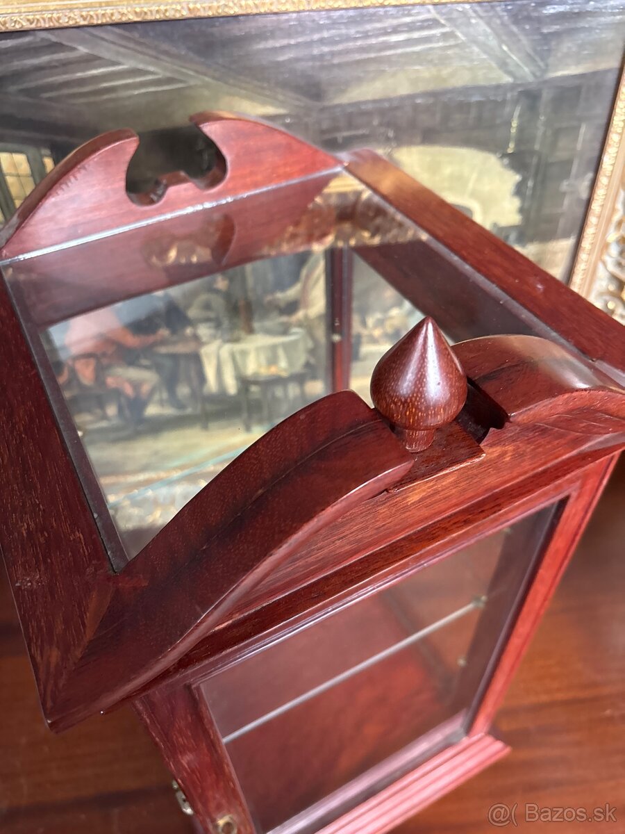 Presklená vitrínka / mini skrinka na zberateľské predmet - 3
