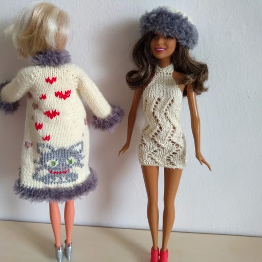 Čivava na roláku pre bábiky barbie šaty sukne oblečenie - 3