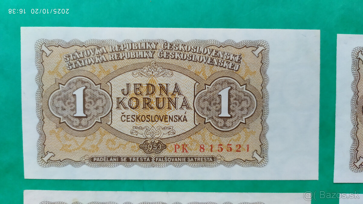 1 Kčs 1953 - 3