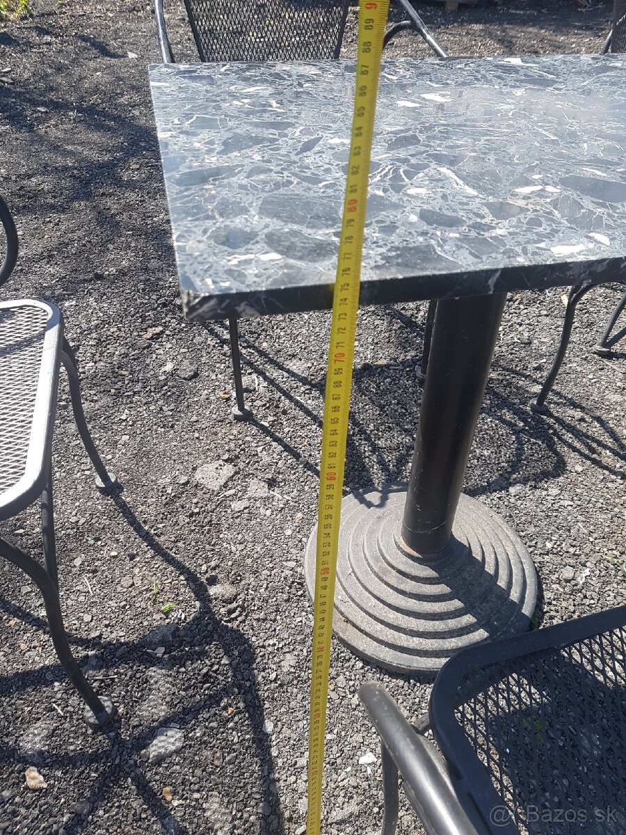 2x mramorový stôl a8 ks stoličku - 3