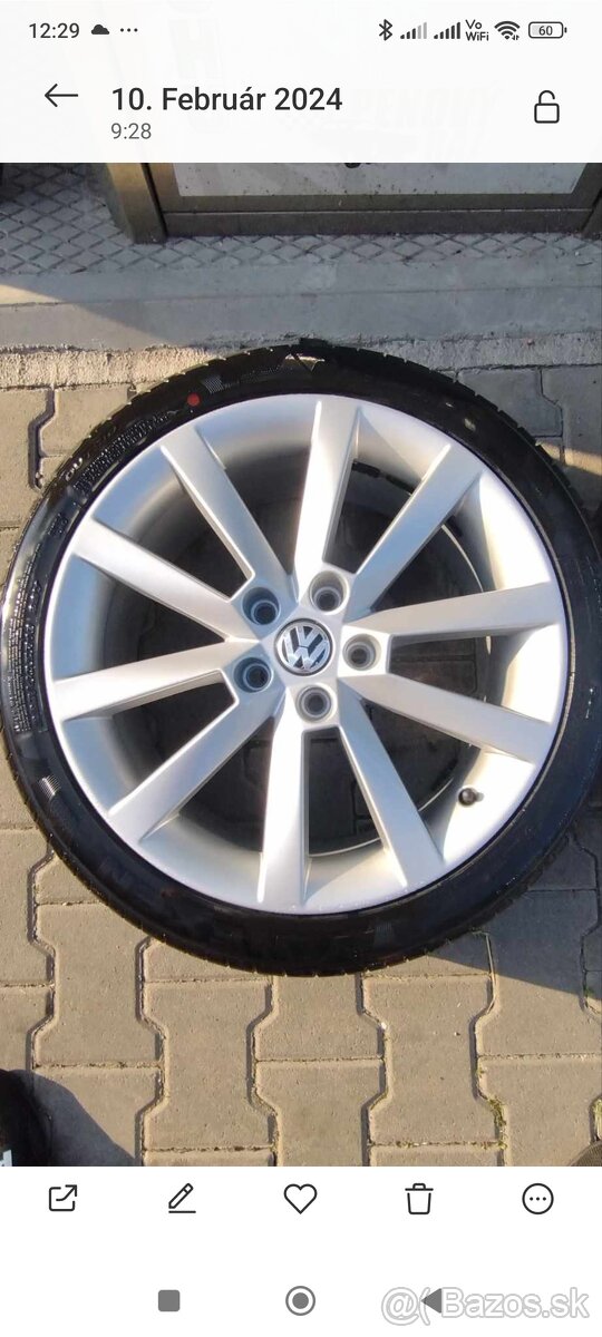 Predám hliníkové disky R18 - Alaris - 3