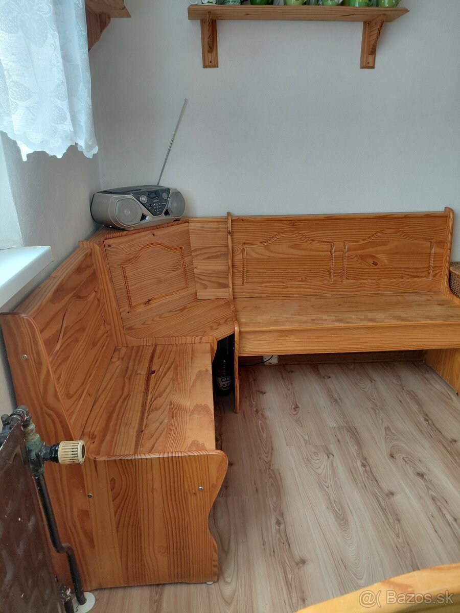 Rohova lavica,stol,stoličky - 3