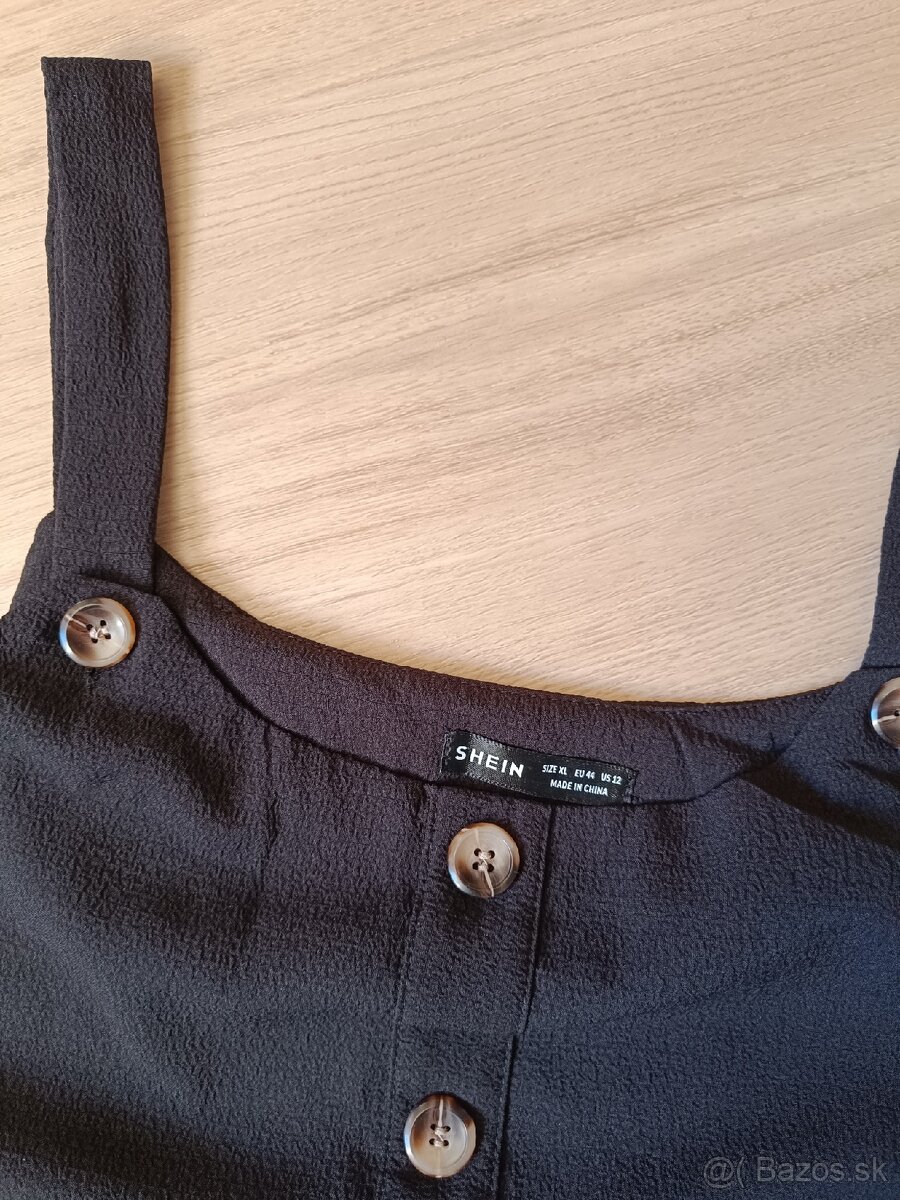 Čierne šaty na traky - 3