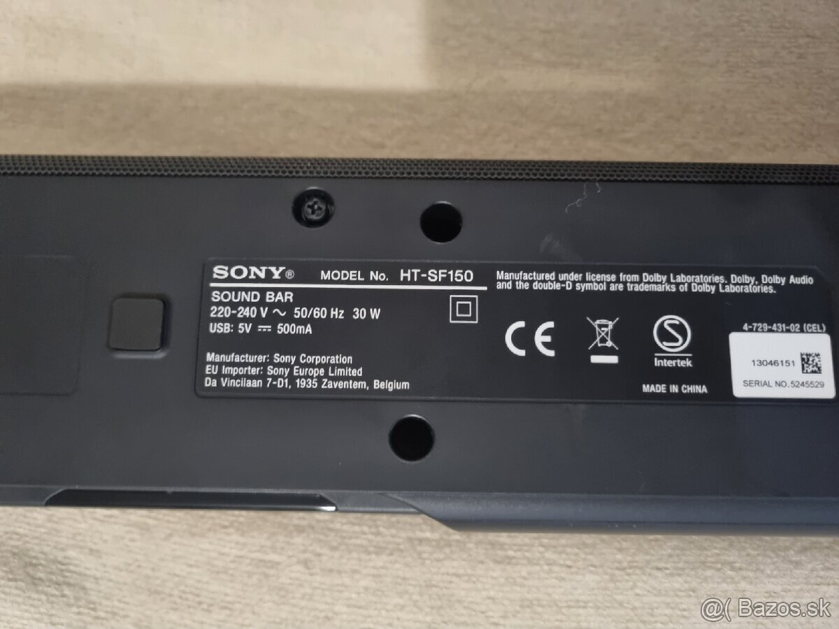 120W Soundbar Sony HT-SF150 - 3