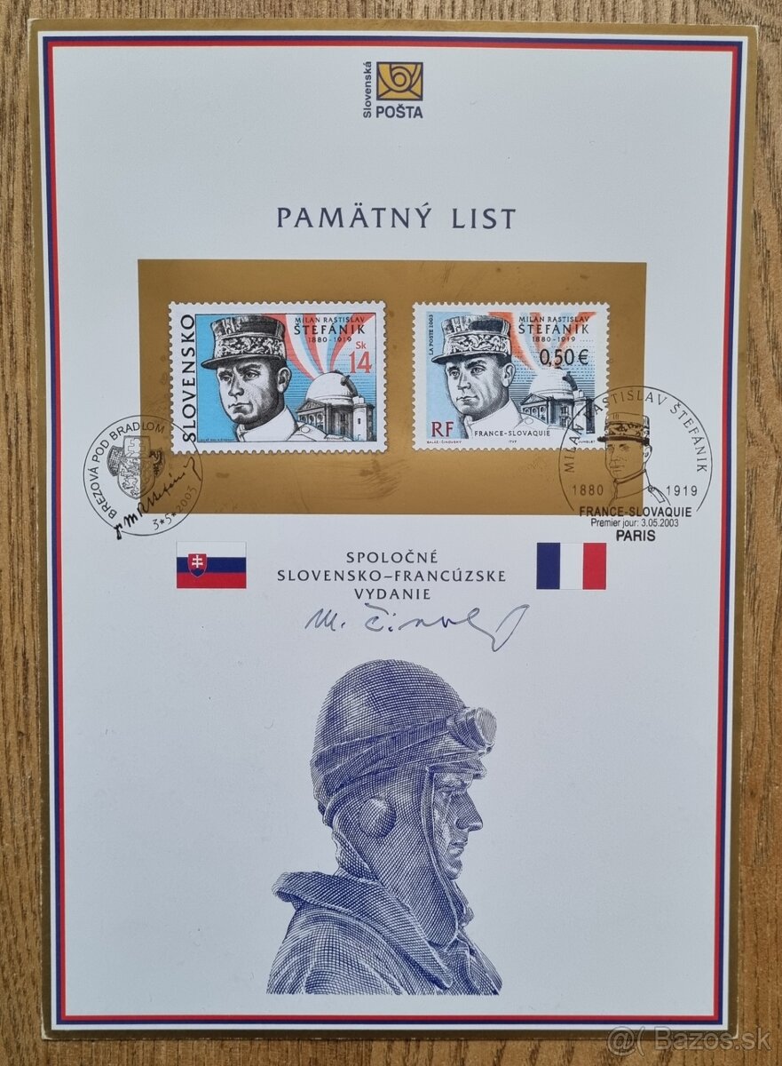 2003 Milan Rastislav Stefanik spolocne vydanie s Francuzskom - 3