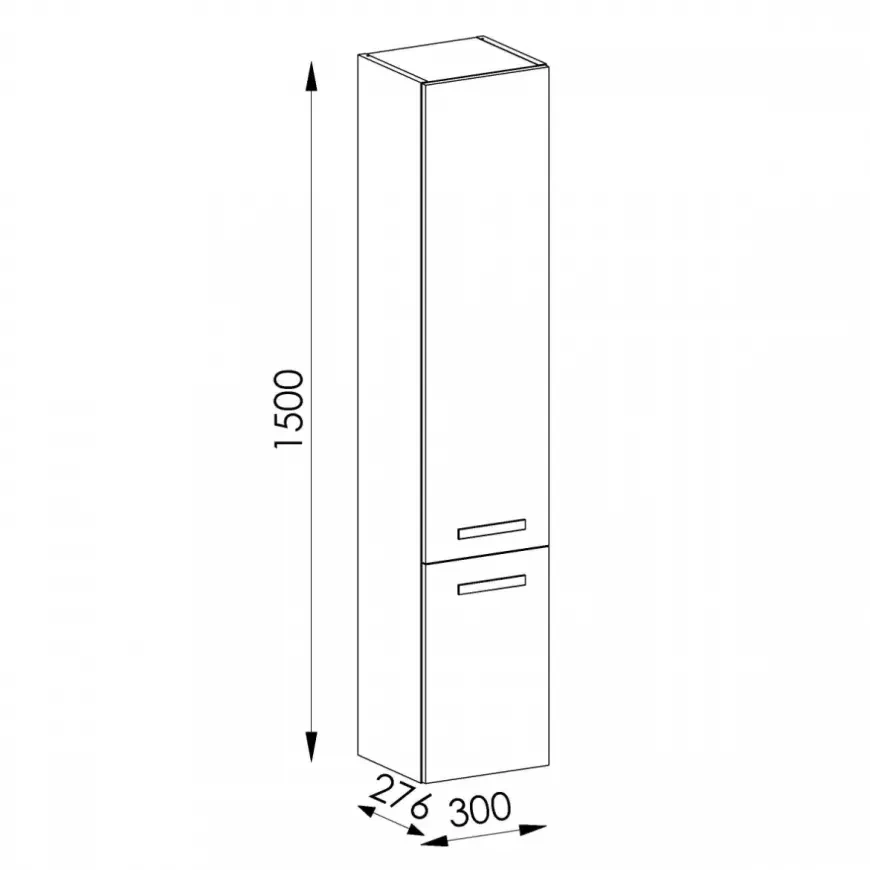 Predám NOVÚ vysokú kúpelňovú skrinku - 3