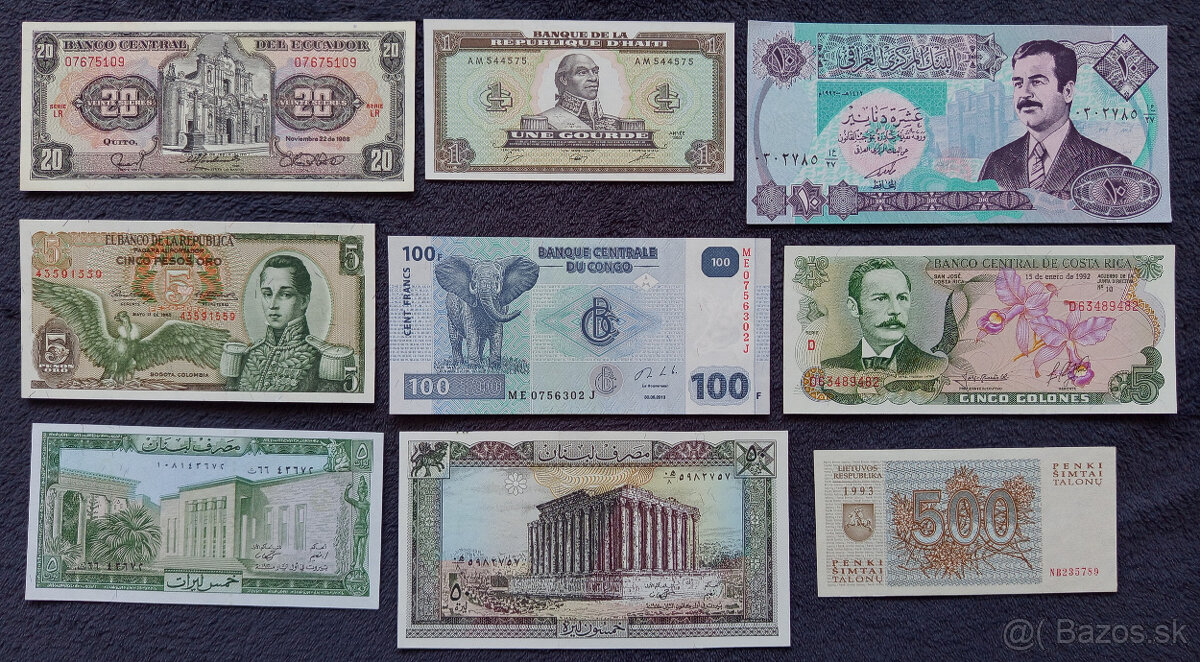 Bankovky svet UNC 9 - 3