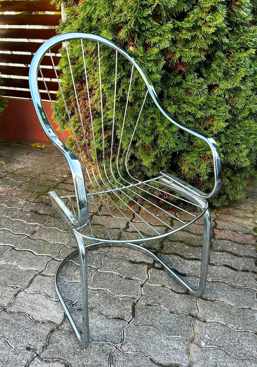 Chrómové stoličky Gastone Rinaldi - 3