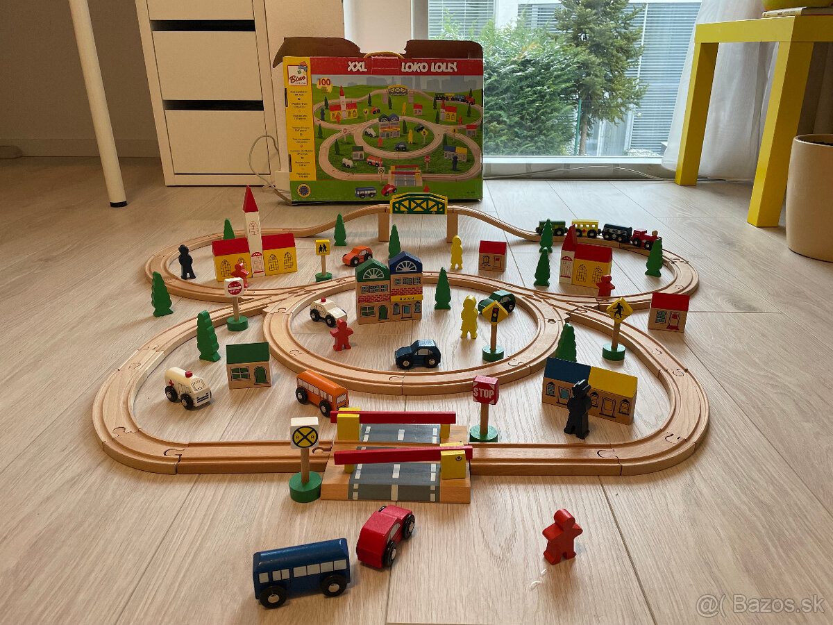 Drevená sada vláčikov - 3