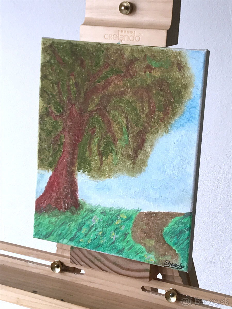 Ručná práca olej - strom života - 3