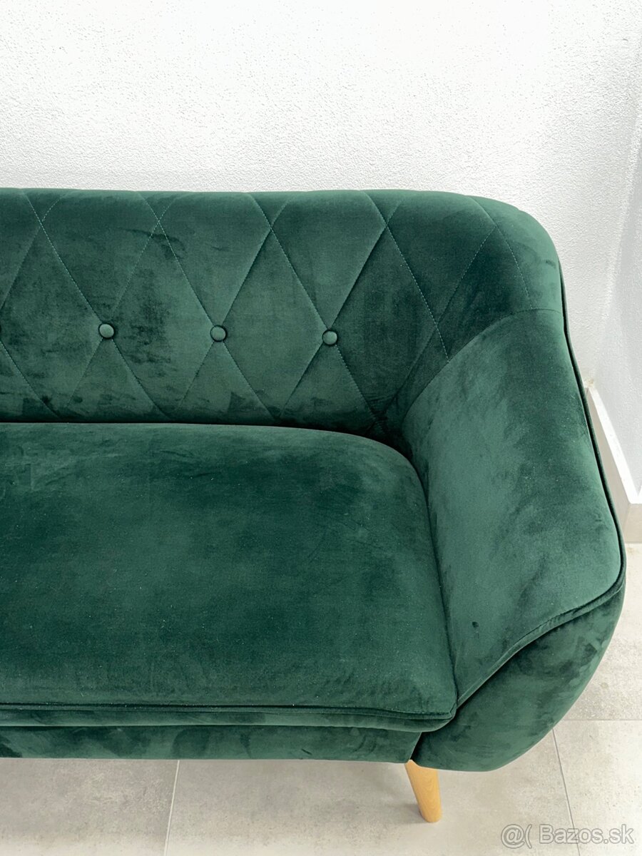 (DO 28.12.) Smaragdový gauč (3-miestny) - 3