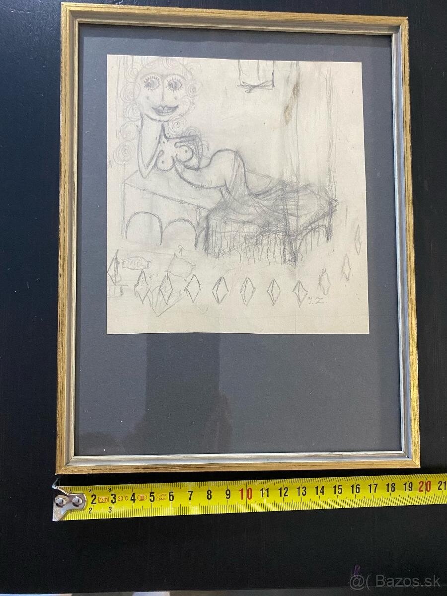 Starý obrázek za sklem - 3