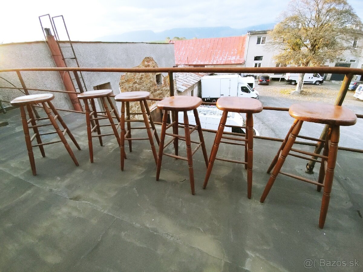 Predám barové stoličky z tvrdého masívu - 3