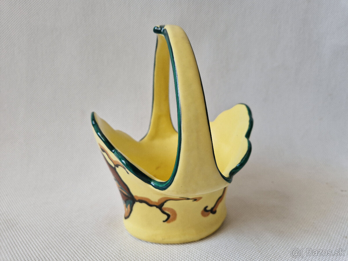 Starožitný keramický košíček Art Deco Ditmar Urbach - 3