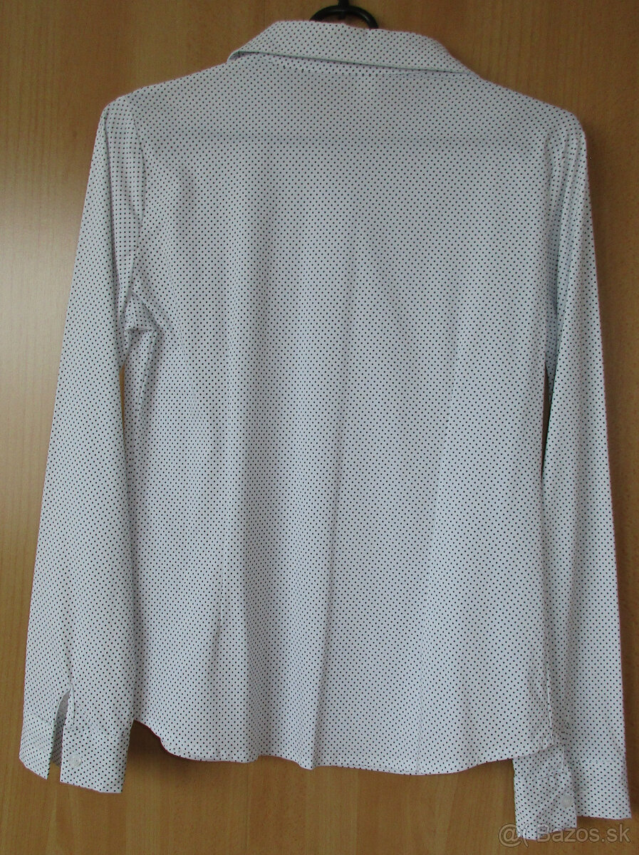 Košeľa / blúzka bodkovaná,elastická, veľ. S - M - 3