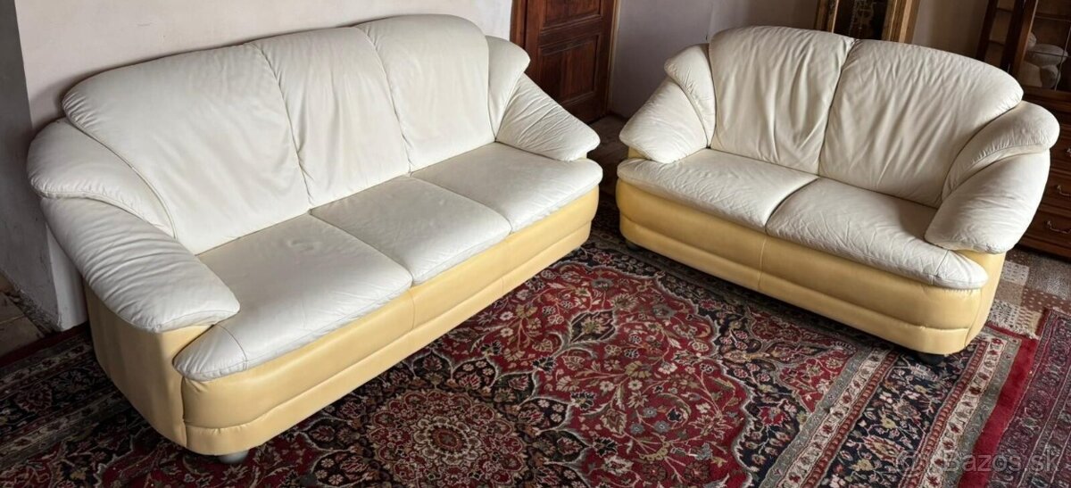 Kožená sedací souprava 3+2+1,5840 - 3