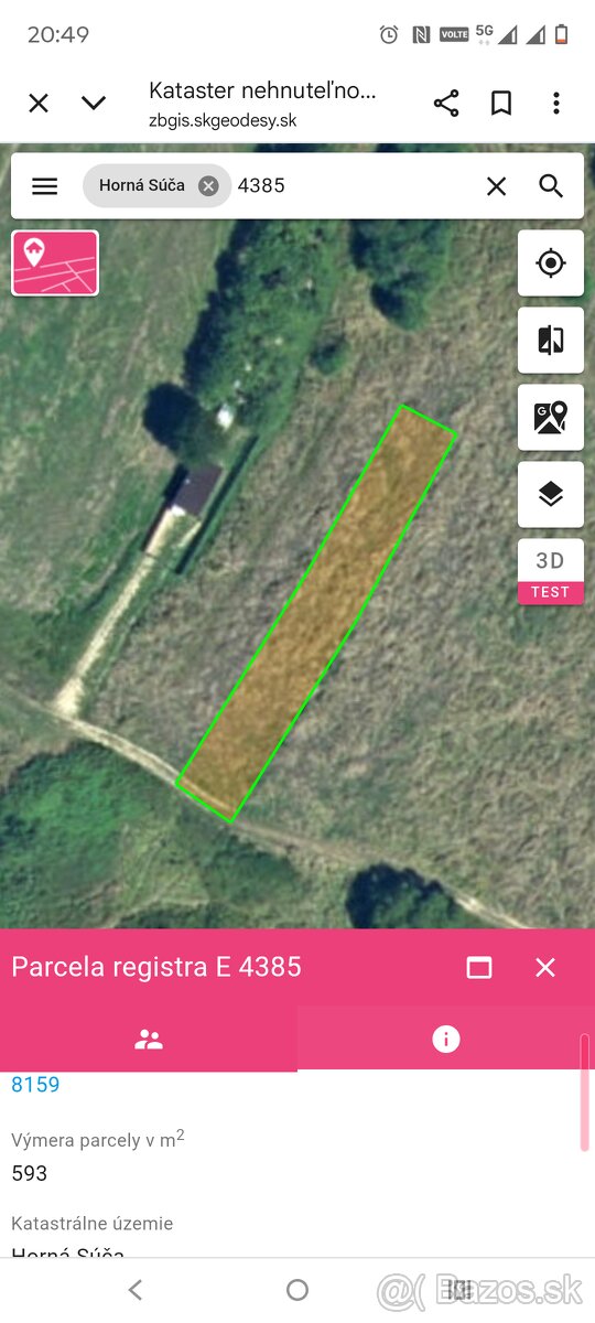 pozemok Horná Suča Dúbrava 593 m2 - 3