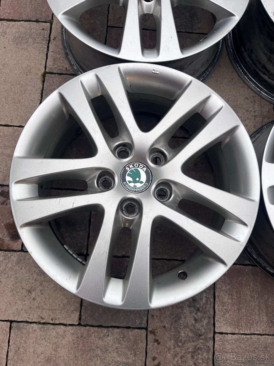 Orig. hliníkove disky Skoda R16, 5x112 - 3