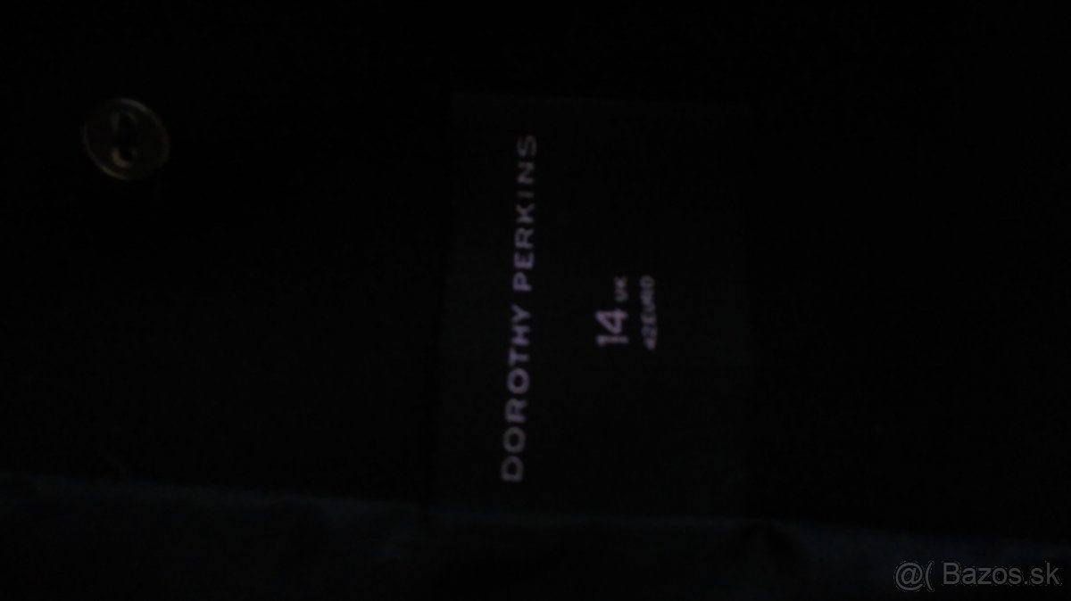 Čierny prechodný kabát, veľkost 14 - 3