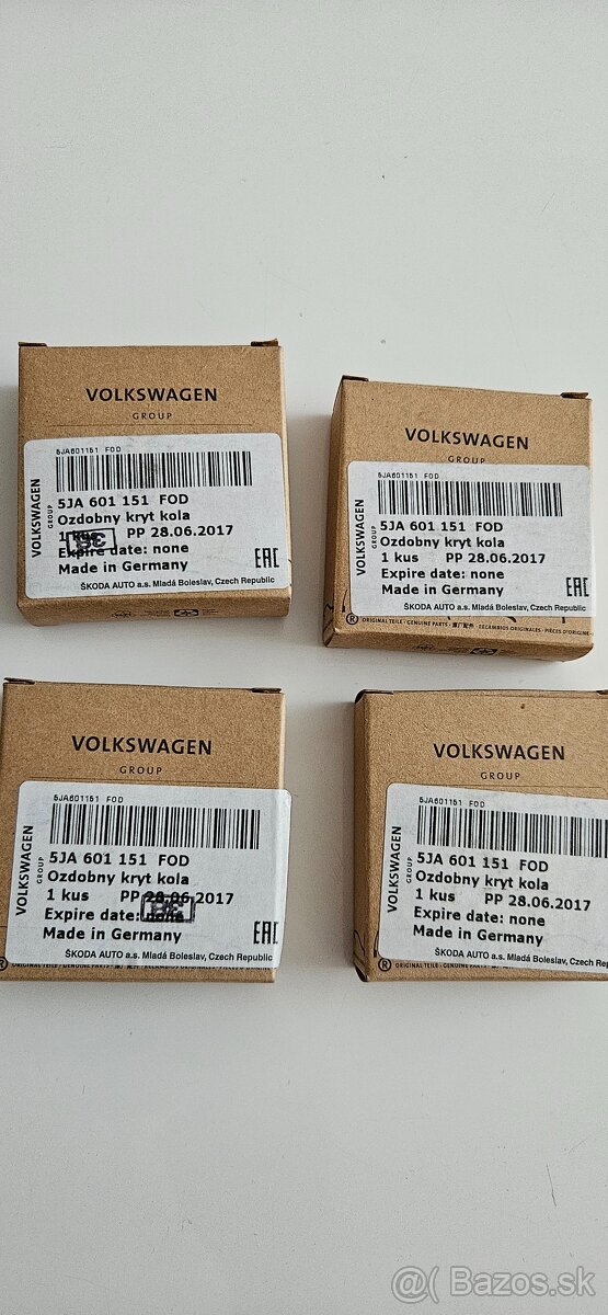 Krytky kolies skoda 5JA 601 151 - 3