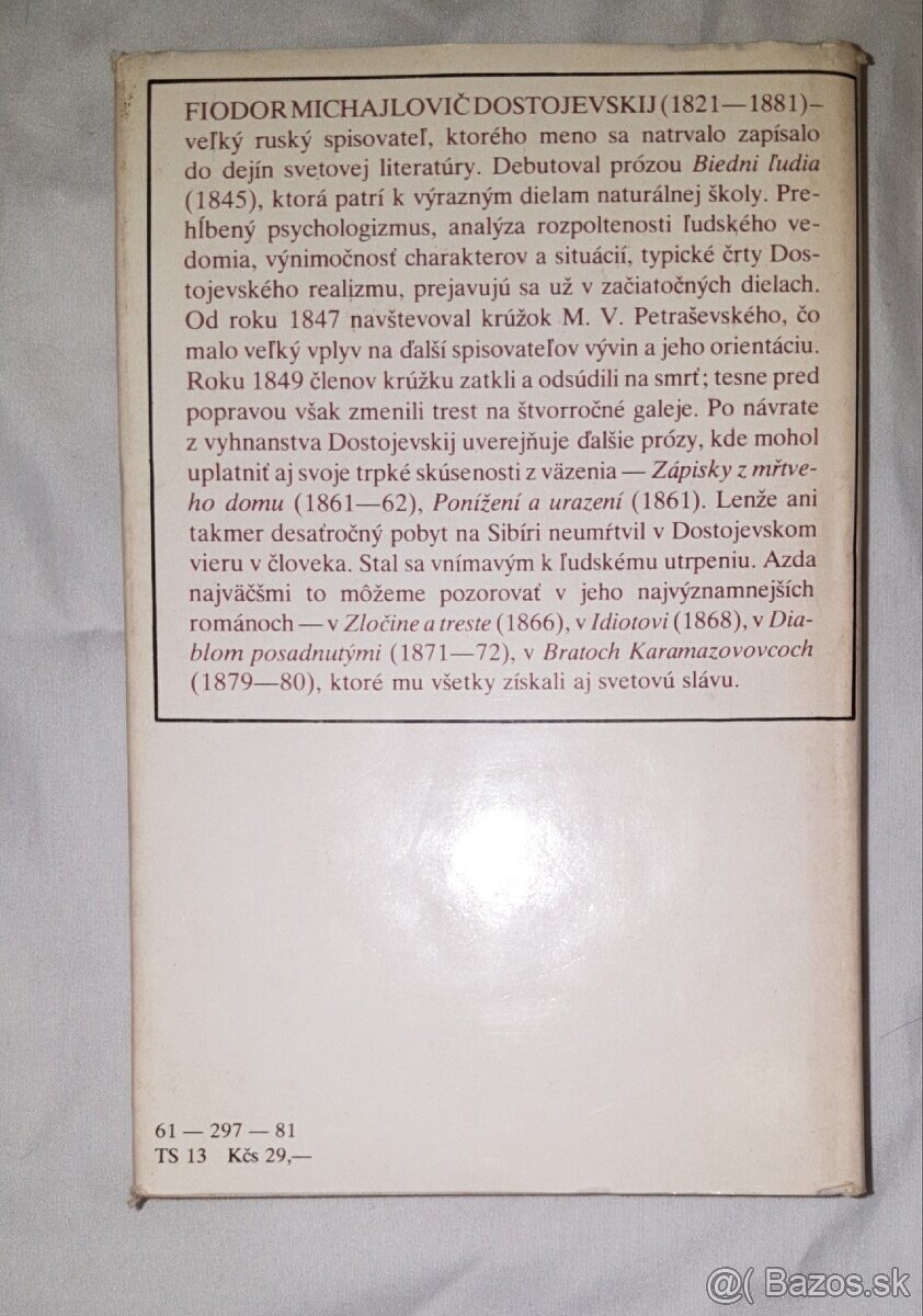 Romány od Dostojevskij, Tolstoj, Izakovič - vo výbor. stave - 3