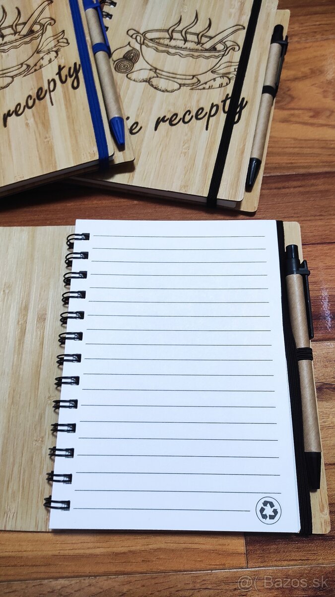 Moje recepty - Linajkový notes s perom 70str. 15x18cm - 3