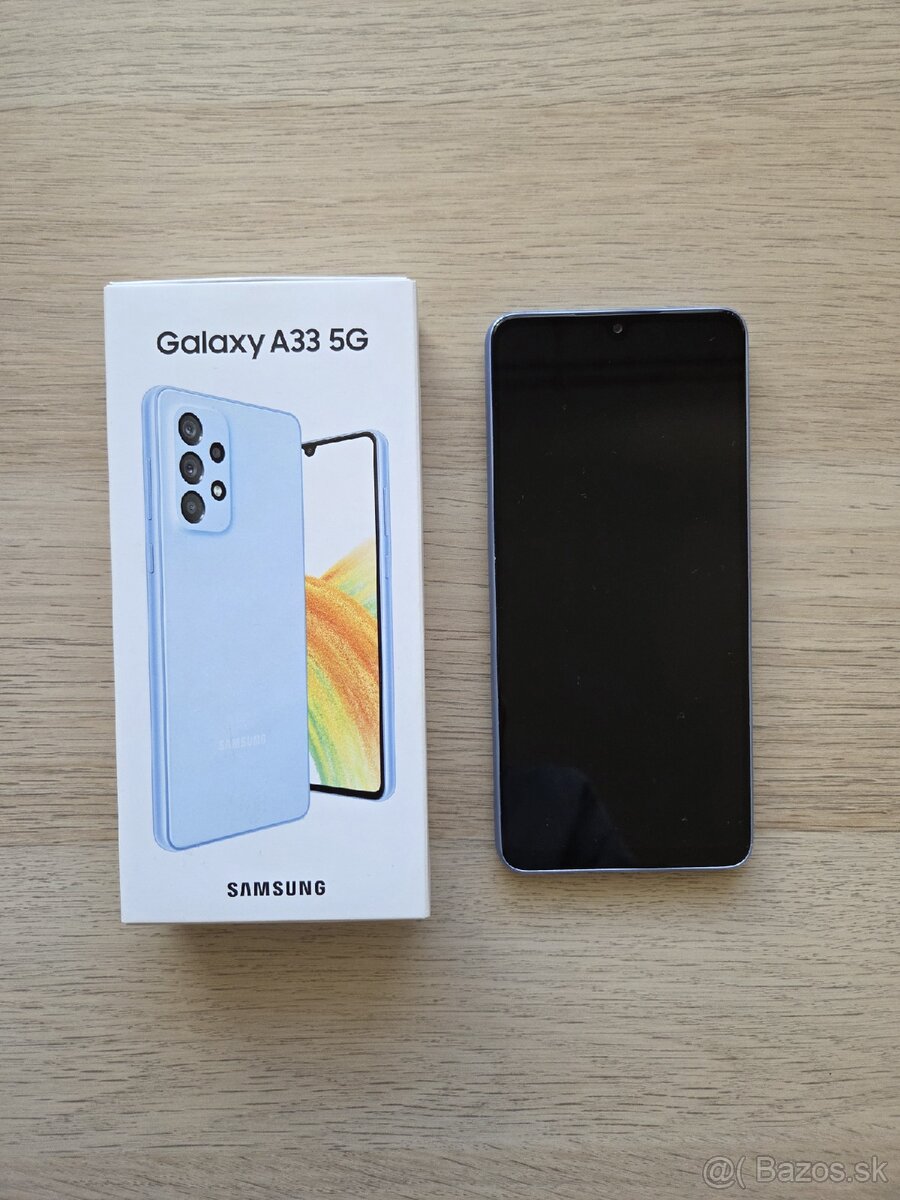 Funkčný mobil Samsung Galaxy A33 5G 128GB modrý baby blue - 3