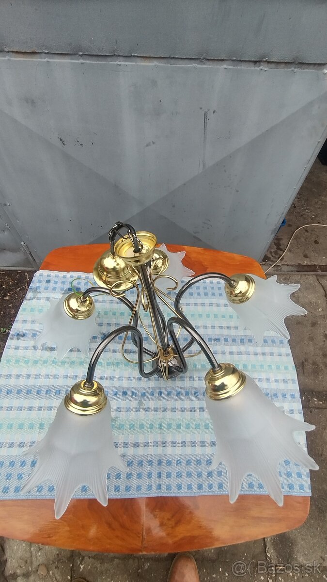 Predám 5 ramenny luster viď foto cena 20 eur. - 3