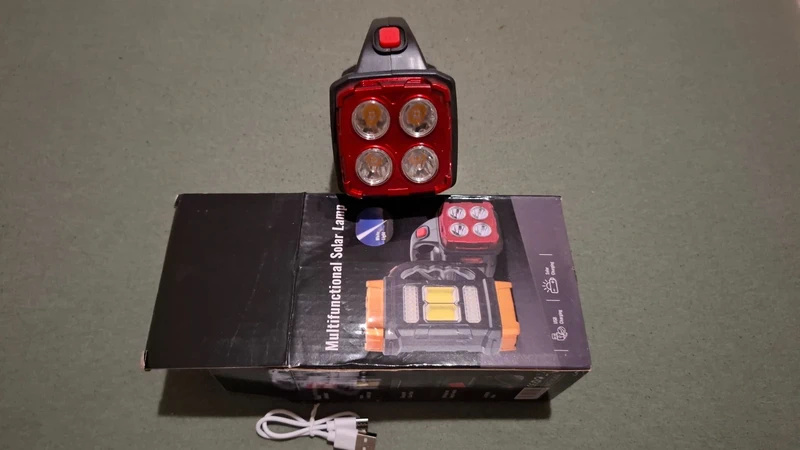 Solárna LED Baterka, červená - 3