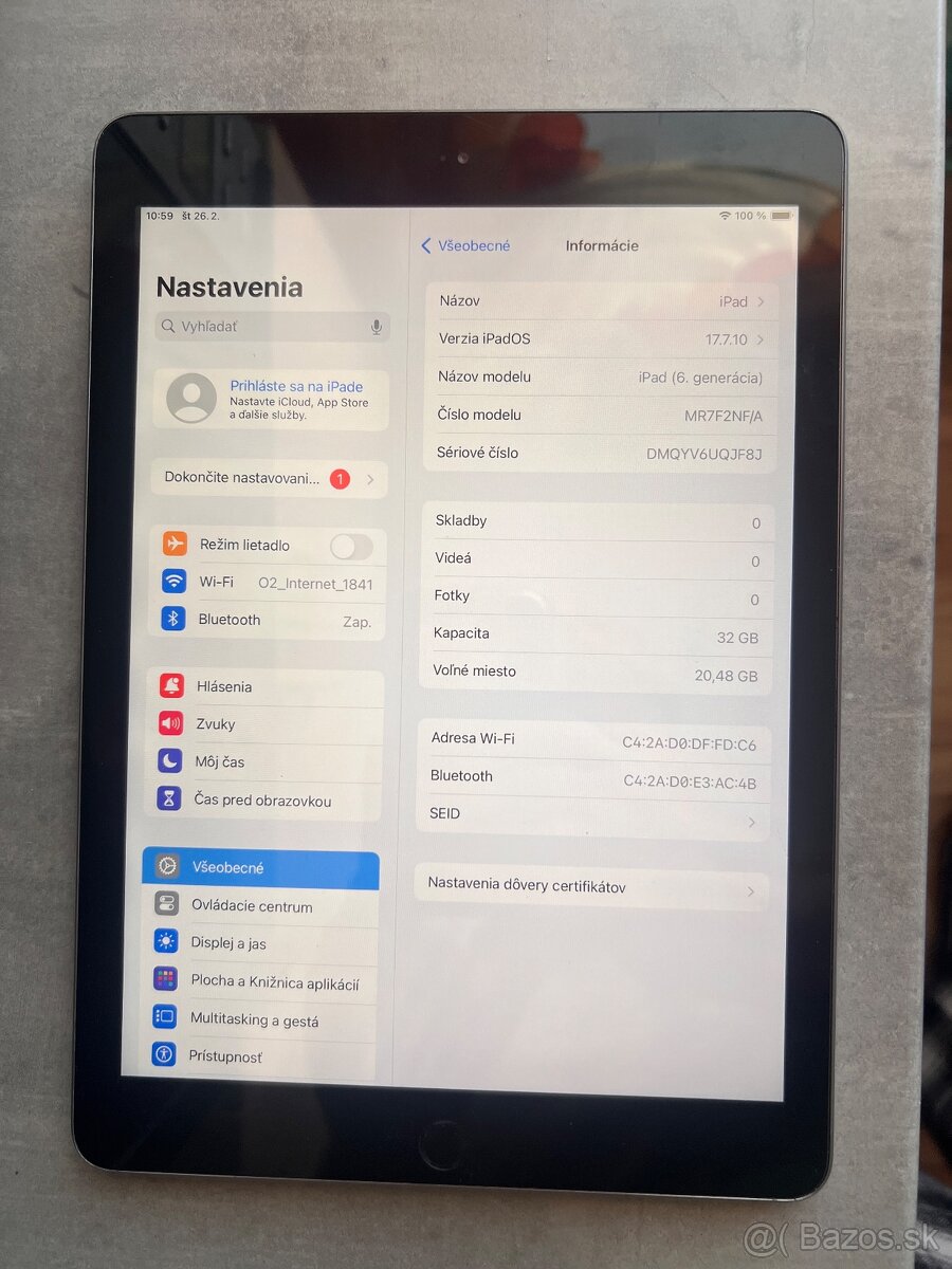 iPad 6th gen. 32GB - 3